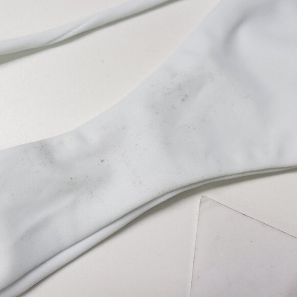 NWT superdown Raquel String Bikini Bottom Swimsuit High Cut Cheeky White Medium‎ - Picture 8 of 8